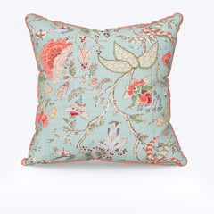 Sea Green Anokhi Cotton Cushion Covers - 16x16 Inches