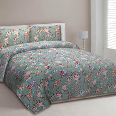 EasyGoods® Premium Sea Green Anokhi Printed Cotton Bedsheet – Authentic Traditional Style - EasyGoods India