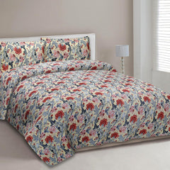 EasyGoods® Premium Sunflower Red Anokhi Printed Cotton Bedsheet – Authentic Traditional Style - EasyGoods India