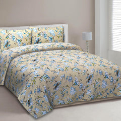 EasyGoods® Premium Husk Yellow Anokhi Printed Cotton Bedsheet – Authentic Traditional Style - EasyGoods India