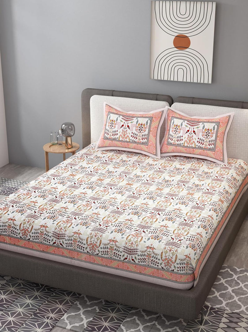 EasyGoods® 240 TC Pure Cotton Bedsheet