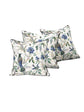 Bird Blue Anokhi Cotton Cushion Covers - 16x16 Inches