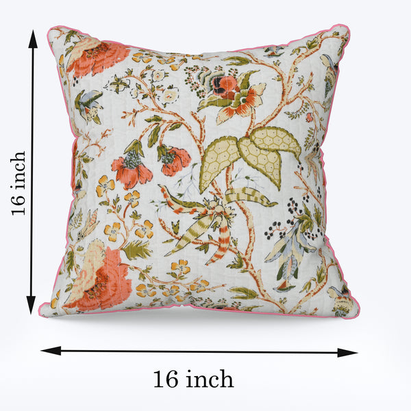 Tangerian Anokhi Cotton Cushion Covers - 16x16 Inches