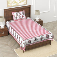 Daphne Ethnic Bedsheet - Beige - EasyGoods India