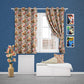 EasyGoods® Premium 240 TC 100% Cotton Sunflower Yellow Anokhi Curtains for Door Windows with Grommets for Living Room Bedroom - EasyGoods India