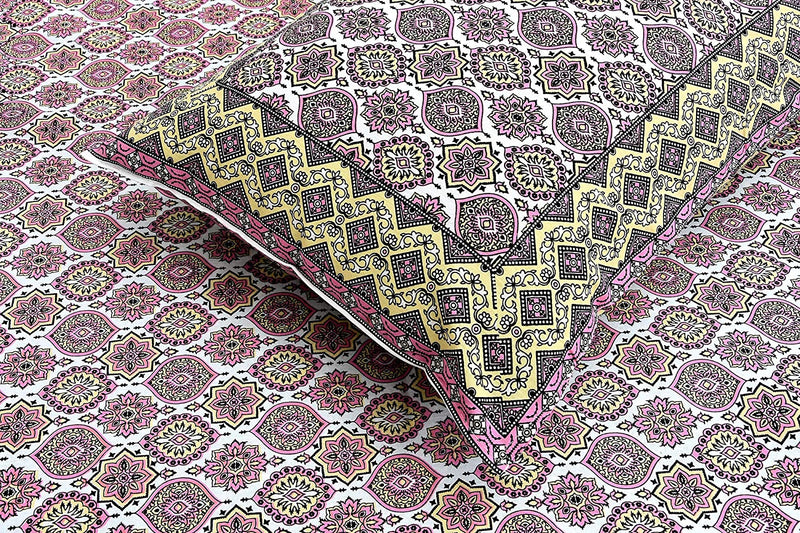 Ethnicjaipuri Pure Comfort Cotton  Bedsheet with 2 Pillow Covers