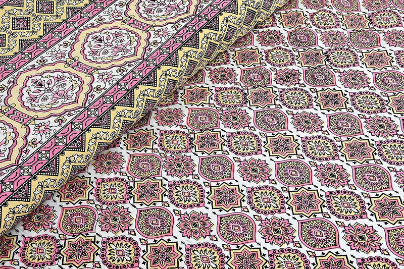 Ethnicjaipuri Pure Comfort Cotton  Bedsheet with 2 Pillow Covers