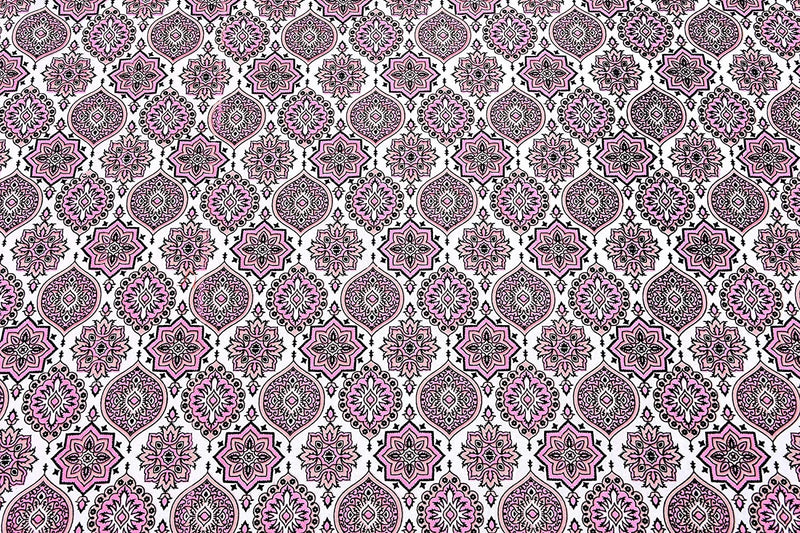 Ethnicjaipuri Pure Cotton CLOTHOLOGY Skin Friendly  Floral bedsheet With 2 Plow