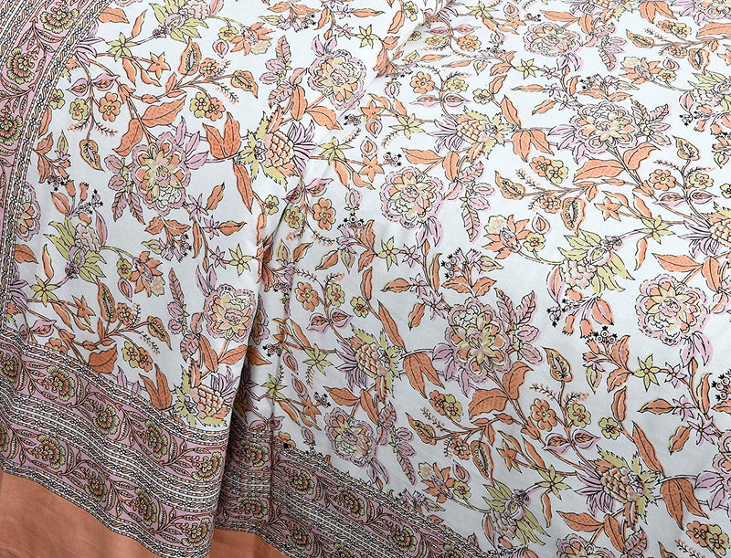 Ethnicjaipuri Adelia Cotton Bedsheets with Matching Pillow Covers
