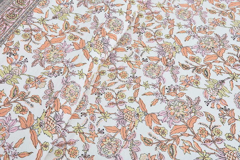 Ethnicjaipuri Adelia Cotton Bedsheets with Matching Pillow Covers