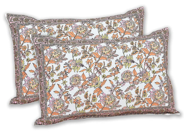 Ethnicjaipuri Adelia Cotton Bedsheets with Matching Pillow Covers