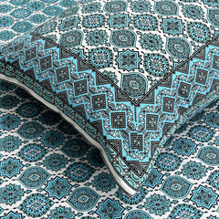 Ethnicjaipuri PURE COMFORT 100% Cotton Rajasthani Bedsheet with 2 Pillow Covers