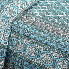 Ethnicjaipuri PURE COMFORT 100% Cotton Rajasthani Bedsheet with 2 Pillow Covers