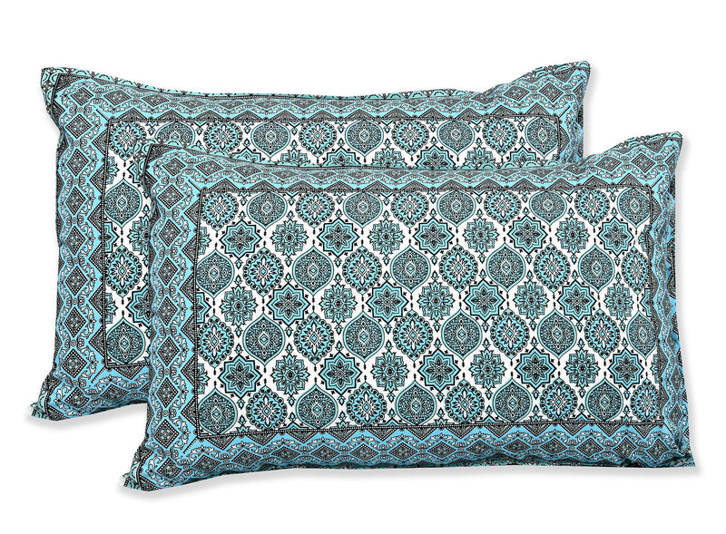 Ethnicjaipuri PURE COMFORT 100% Cotton Rajasthani Bedsheet with 2 Pillow Covers