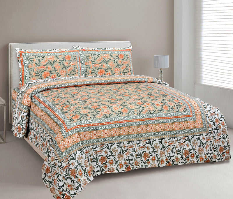 Ethnicjaipuri Pure Comfort 100% Cotton Supreme Quality With 2 Plow Covers