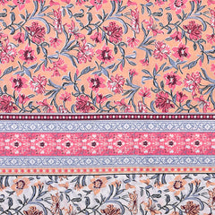 Ethnicjaipuri Print Cotton Flower n Bedsheet With  Plow  Cover