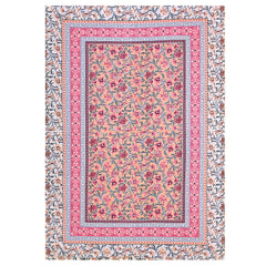 Ethnicjaipuri Print Cotton Flower n Bedsheet With  Plow  Cover