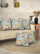 Fade Floral Anokhi Cotton Cushion Covers - 16x16 Inches - EasyGoods India