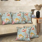 Fade Floral Anokhi Cotton Cushion Covers - 16x16 Inches - EasyGoods India
