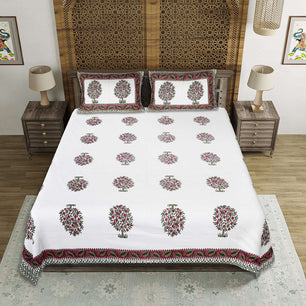 EasyGoods® Premium Jaipuri Ethnic Cotton Bedsheet Set - EasyGoods India