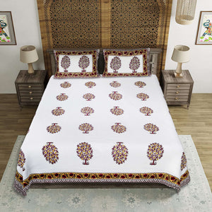 EasyGoods® Premium Jaipuri Ethnic Cotton Bedsheet Set - EasyGoods India