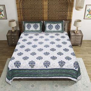 EasyGoods® Premium Jaipuri Ethnic Cotton Bedsheet Set - EasyGoods India