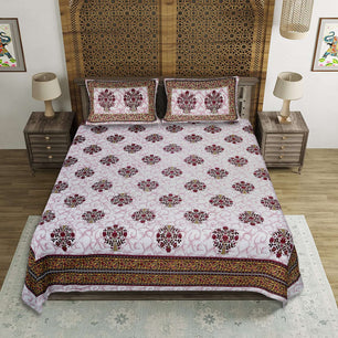 EasyGoods® Premium Jaipuri Ethnic Cotton Bedsheet Set - EasyGoods India