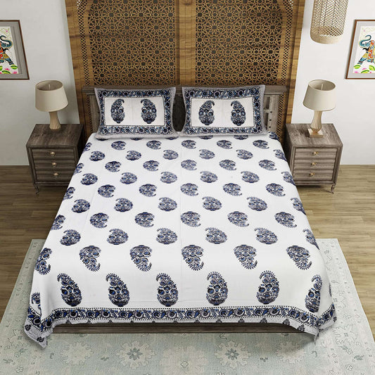 EasyGoods® Premium Jaipuri Ethnic Cotton Bedsheet Set - EasyGoods India