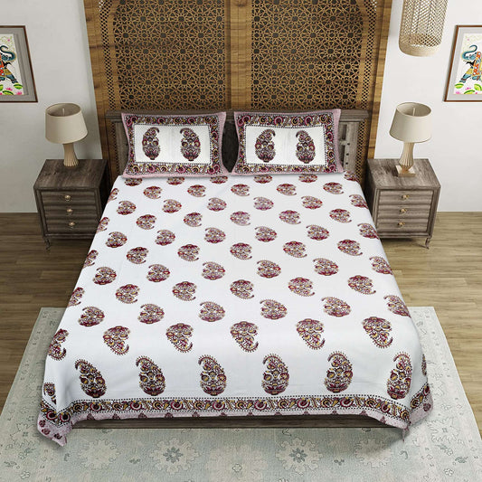 EasyGoods® Premium Jaipuri Ethnic Cotton Bedsheet Set - EasyGoods India