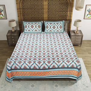 EasyGoods® Premium Jaipuri Ethnic Cotton Bedsheet Set - EasyGoods India