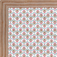 Kalakriti Satrangi Botanica Pure Cotton  Bedsheet with 2 Pillow Covers