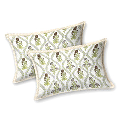 Kalakriti Zest & Bloom Pure Cotton Double Bedsheet with 2 Pillow Covers