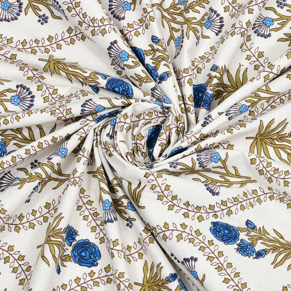Kalakriti Tropical Tehzeeb Pure Cotton Double Bedsheet with 2 Pillow Covers