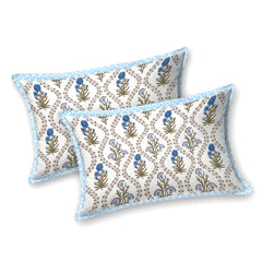 Kalakriti Tropical Tehzeeb Pure Cotton Double Bedsheet with 2 Pillow Covers