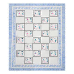 Kalakriti Chirping Dreams Pure Cotton Double Bedsheet with 2 Pillow Covers