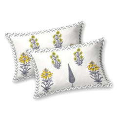 Kalakriti Sunleaf Whisper Pure Cotton  Bedsheet with 2 Pillow Covers