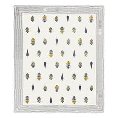 Kalakriti Sunleaf Whisper Pure Cotton  Bedsheet with 2 Pillow Covers