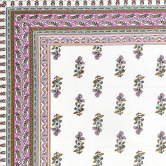 Kalakriti Mogra Mehfil Pure Cotton Double Bedsheet with 2 Pillow Covers