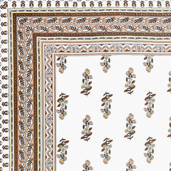 Kalakriti Mogra Mehfil Pure Cotton  Bedsheet with 2 Pillow Covers.