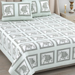 Kalakriti Mughal Caravan Pure Cotton  Bedsheet With 2 Plow Covers