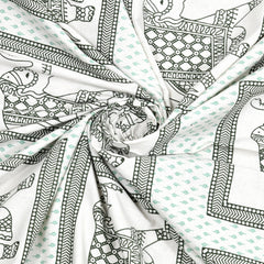 Kalakriti Mughal Caravan Pure Cotton  Bedsheet With 2 Plow Covers