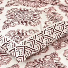 VIRAT DESIGN  Printed Cotton Bedsheet With 2 Pillow Cover