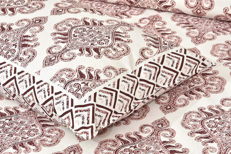 VIRAT DESIGN  Printed Cotton Bedsheet With 2 Pillow Cover