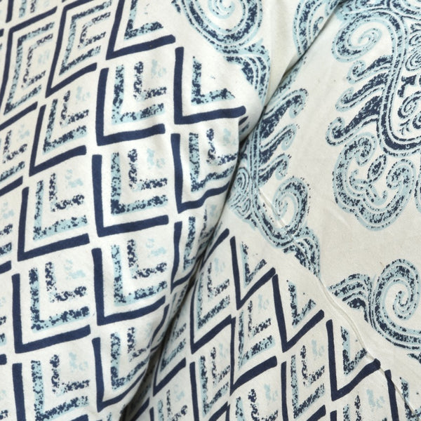 Jaipuri pure cotton printed bedsheet with two pillow covers,