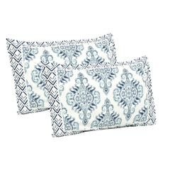 Jaipuri pure cotton printed bedsheet with two pillow covers,
