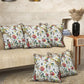 Peacker Cream Anokhi Cotton Cushion Covers - 16x16 Inches - EasyGoods India