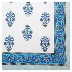 Sanganeri Hand Block Printed  Cotton Bedsheet with 2 Pillow Covers.