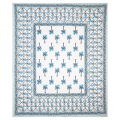 Sanganeri  Printed  Pure Cotton Bedsheet with 2 Pillow Covers.