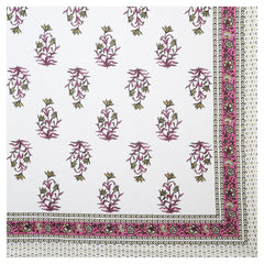Sanganeri Ethnic Bedsheet  print, likely made of 100% cotton With Two Plow Covers.