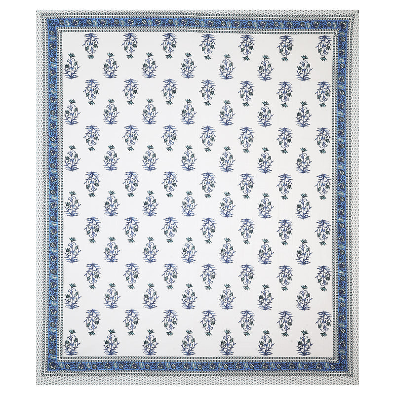 Sanganeri Printed Badsheet 100% cotton With Two Plow Covers.